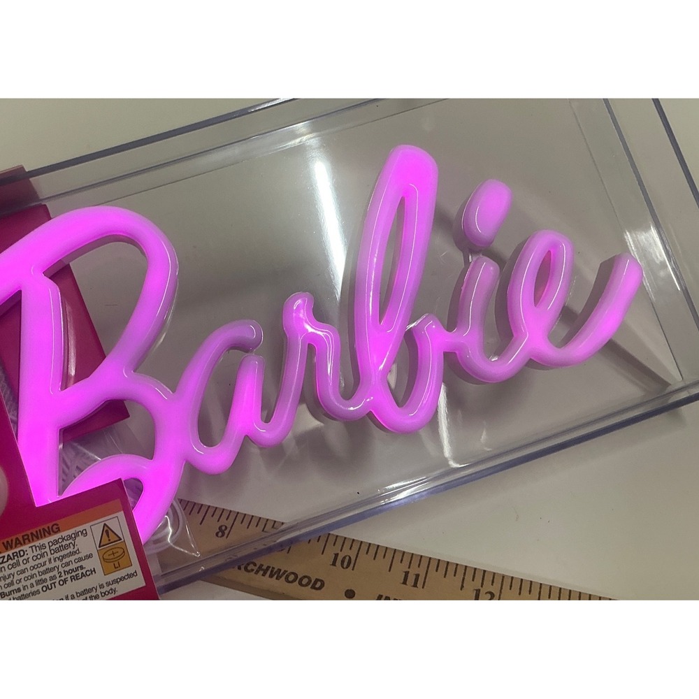 Paladone Barbie LED Neon Light Pink USB Powered Room Decor NWT